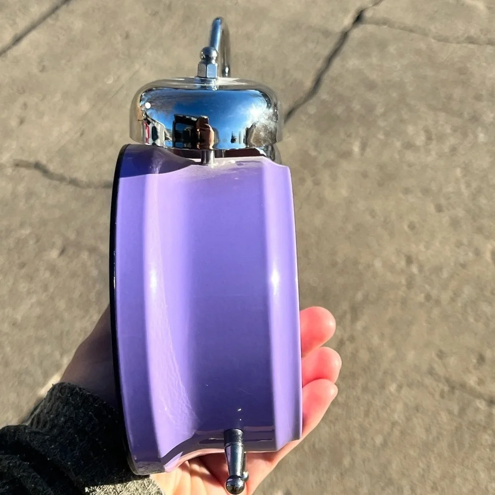 Tinker Bell Purple and Silver Clock